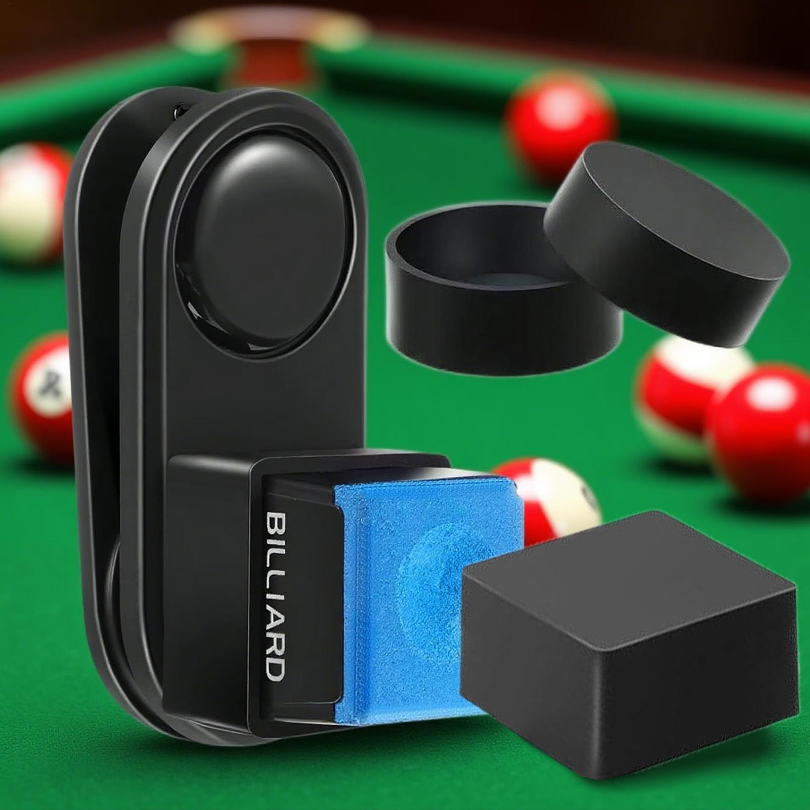 Home Bar Setup - Magnetischer Billard-Kreidehalter für Pool-Queuen, starker Griffkreide
