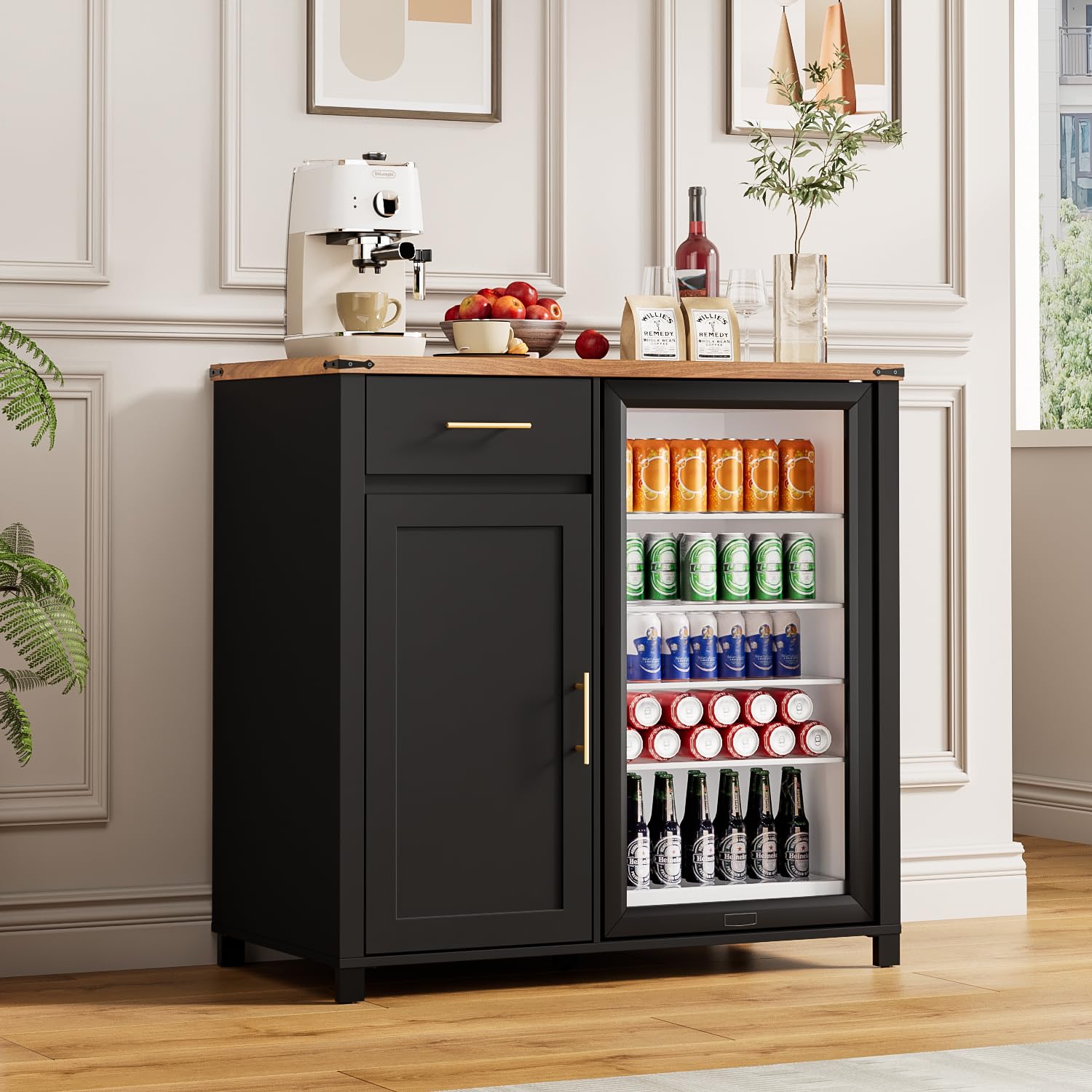 39-Zoll-Kaffeebarschrank mit K – Home Bar Shelves Bewertung und Preis