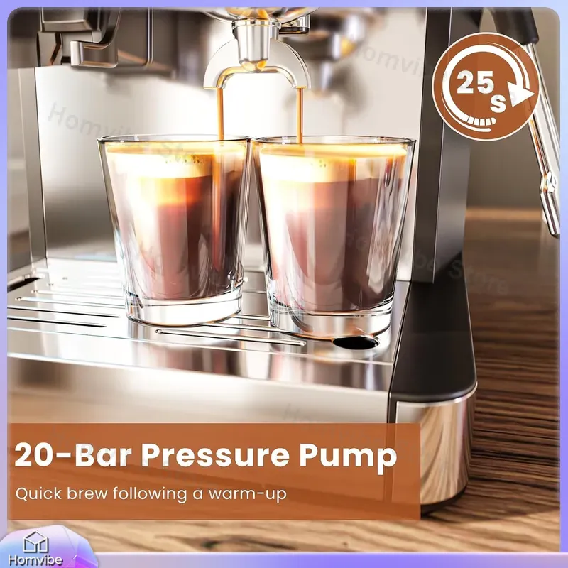20 Bar Espressomaschine mit in – Home Bar And Coffee Bewertung und Preis
