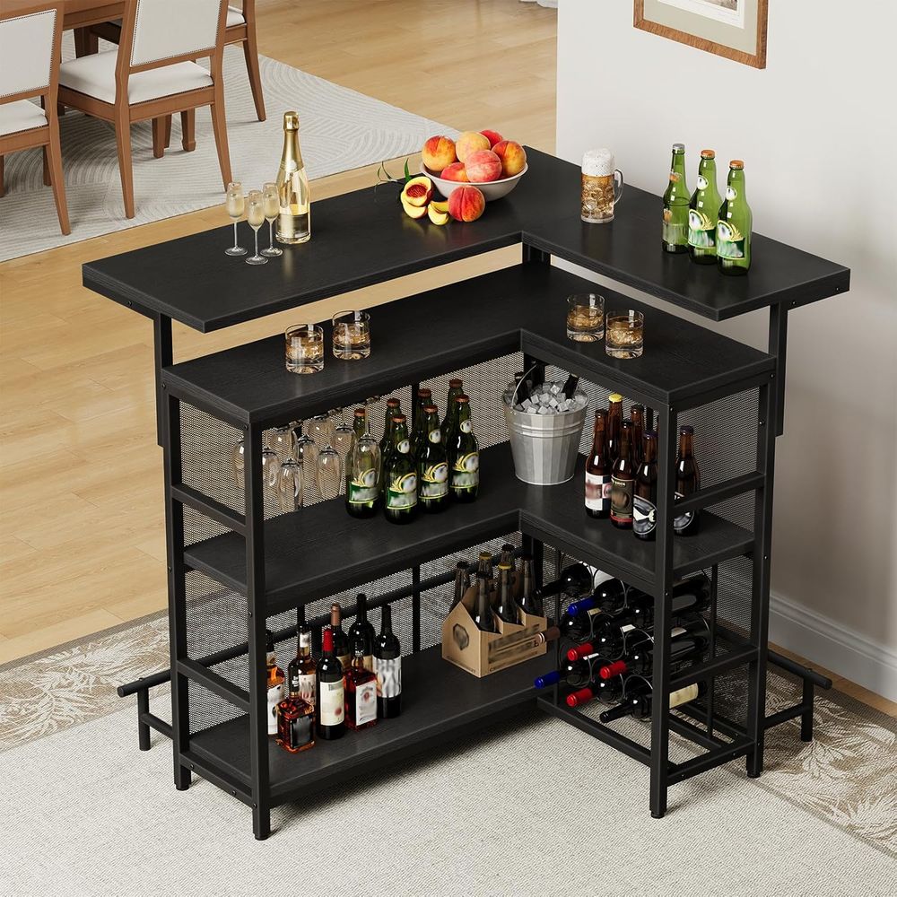 Bar-Einheit für Zuhause, L-för – Home Bar Shelves Bewertung und Preis
