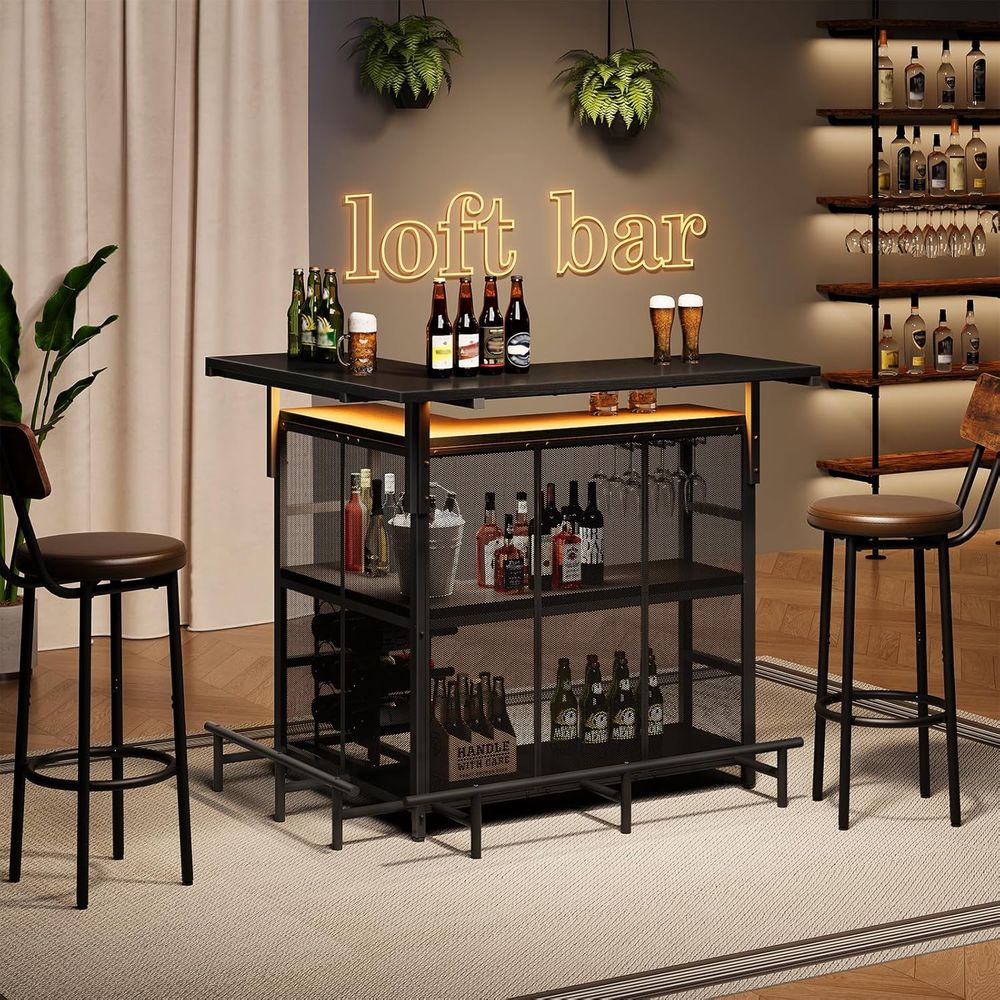 Bar-Einheit für Zuhause, L-för – Home Bar Shelves Bewertung und Preis